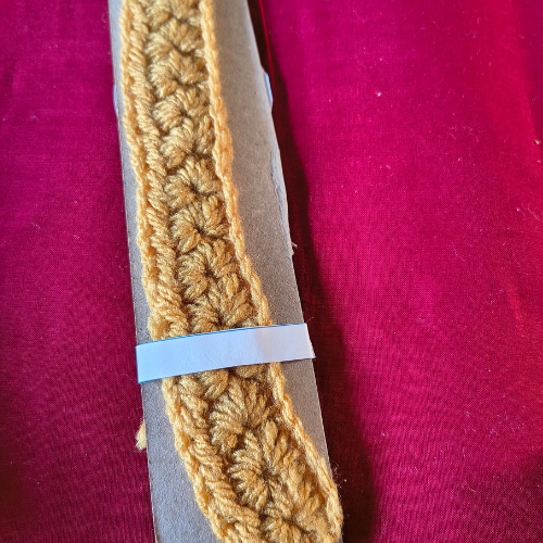 Sunset Yellow Crochet Bookmark